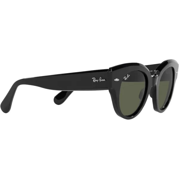 RayBan Womens Rb2192 Roundabout Round SunglassesBlackGreen