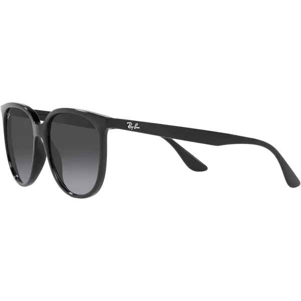 RayBan Womens Rb4378 Square SunglassesBlackGrey Gradient