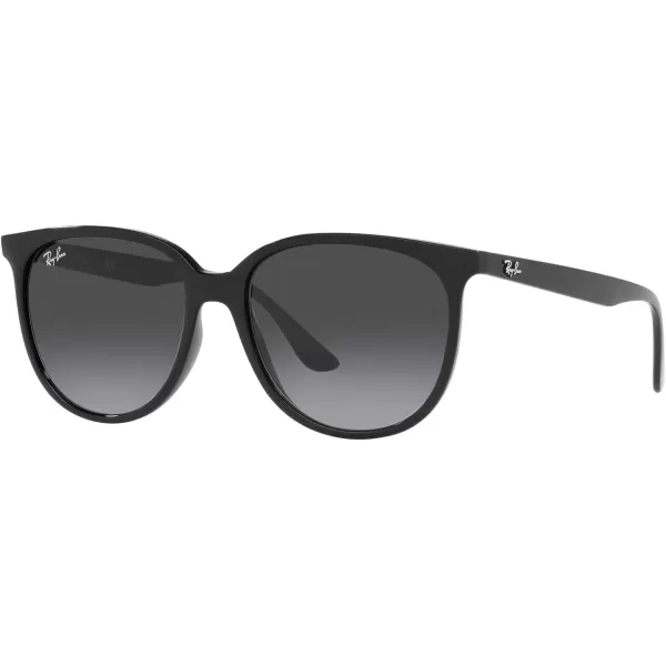 RayBan Womens Rb4378 Square SunglassesBlackGrey Gradient