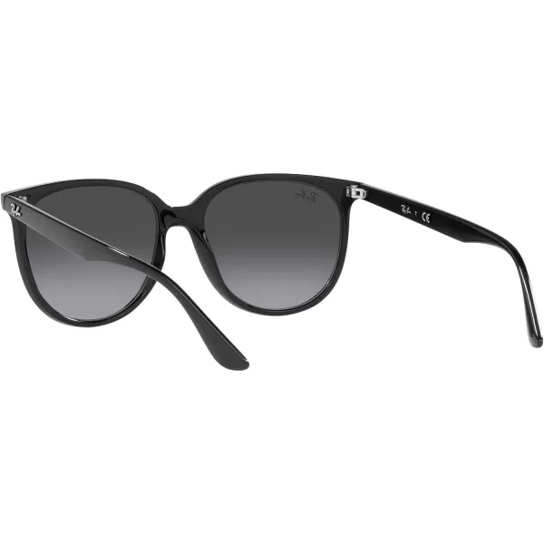 RayBan Womens Rb4378 Square SunglassesBlackGrey Gradient