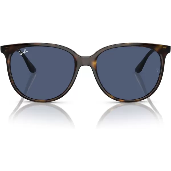 RayBan Womens Rb4378 Square SunglassesHavanaDark Blue