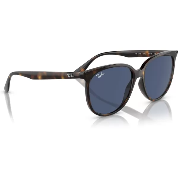 RayBan Womens Rb4378 Square SunglassesHavanaDark Blue