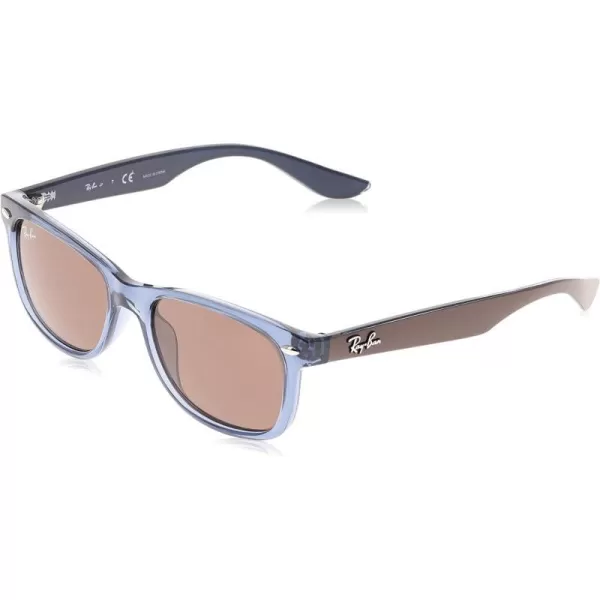 RayBan Junior RJ9052S New Wayfarer Square Sunglasses Transparent BlueDark Brown 48 mmRayBan Junior RJ9052S New Wayfarer Square Sunglasses Transparent BlueDark Brown 48 mm