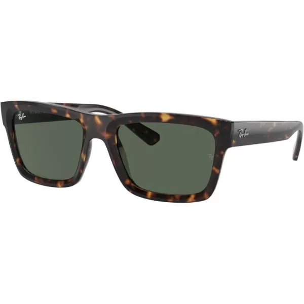 RayBan Mens Rb4396 Warren Rectangular SunglassesHavanaDark Green