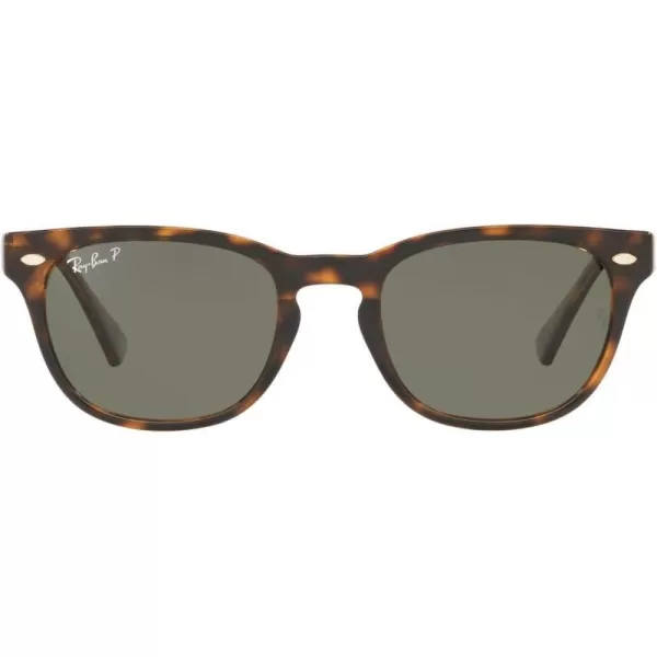 RayBan RB4140 Wayfarer SunglassesLight HavanaPolarized Crystal Green