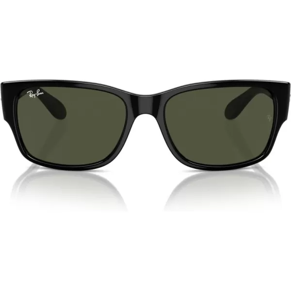 RayBan RB4388 Square SunglassesBlackGreen