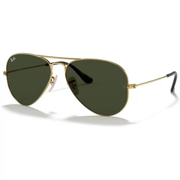 RayBan Rb3025 Classic AviatorGold on BlackG15 Green