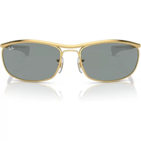 RayBan Rb3119m Olympian I Deluxe Rectangular SunglassesGoldBlue