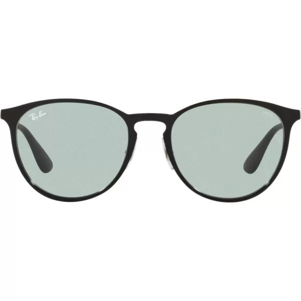 RayBan Rb3539 Erika Metal Evolve Photochromic Round SunglassesBlackEvolve Photochromic Green to Blue