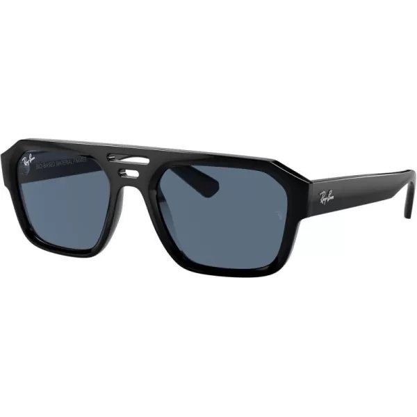 RayBan Rb4397 Corrigan Square SunglassesBlackDark Blue