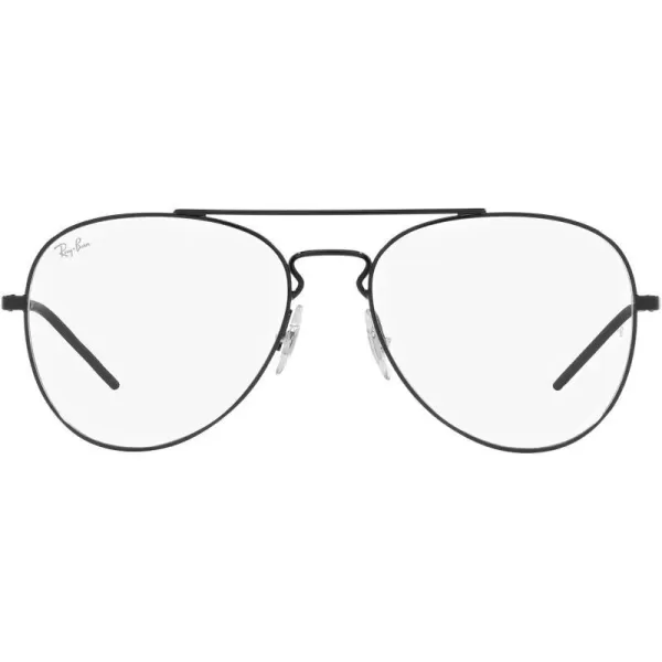 RayBan Rx6413 Aviator Prescription Eyewear FramesBlackDemo Lens