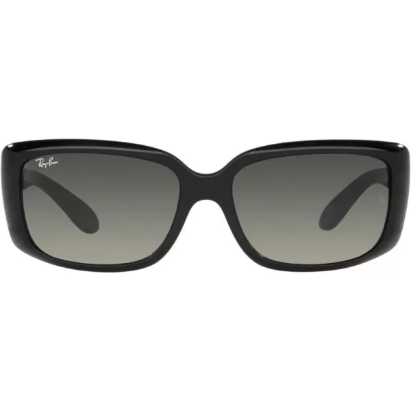 RayBan Womens RB4389 Square SunglassesBlackGrey Gradient