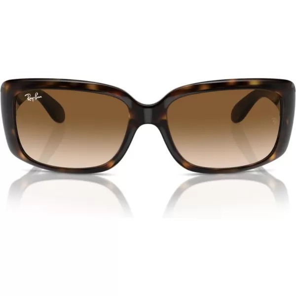 RayBan Womens RB4389 Square SunglassesHavanaClear Gradient Brown