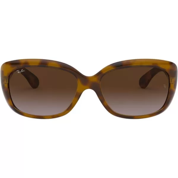 RayBan Womens Rb4101f Jackie Ohh Low Bridge Fit Butterfly SunglassesHavanaBrown Gradient Dark Brown