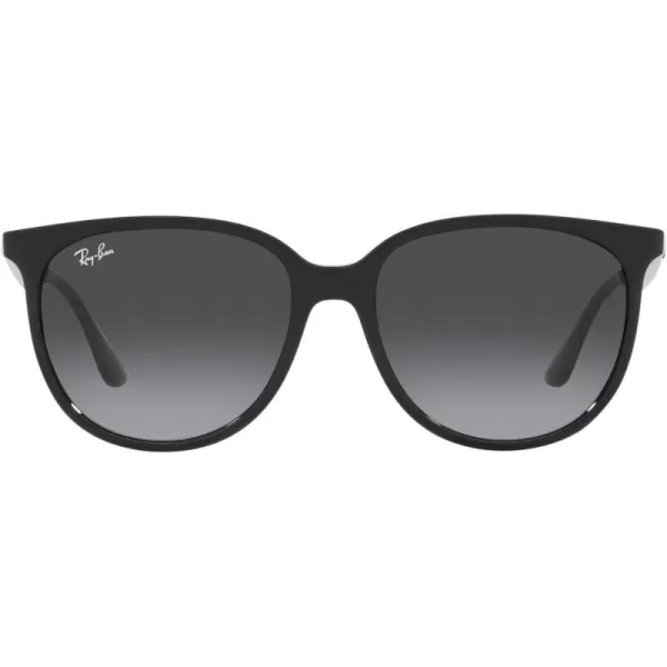 RayBan Womens Rb4378 Square SunglassesBlackGrey Gradient