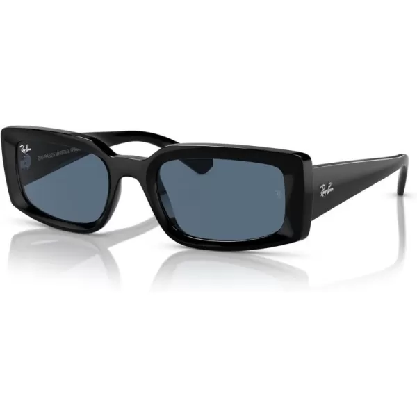 RayBan Womens Rb4395 Kiliane Square SunglassesBlackDark Blue