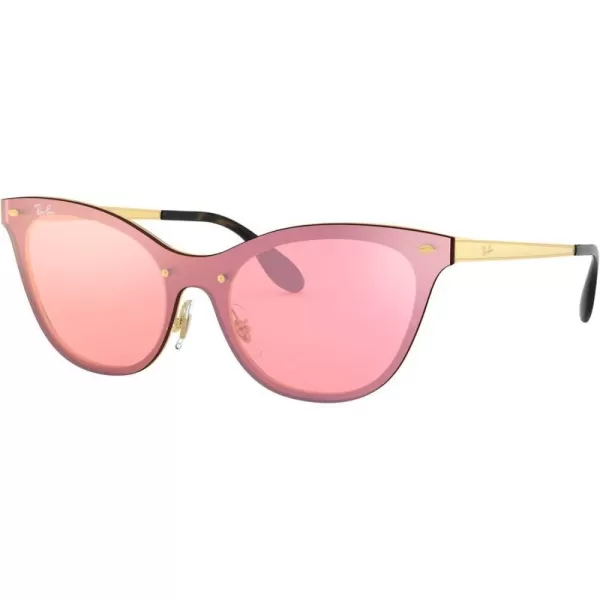 RayBan Womens Sunglasses MetalSteelBrushed GoldPink Mirrored Pink Pink Mirror