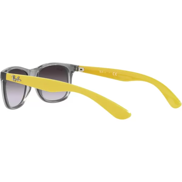 RayBan Junior Rj9062S Rectangular Sunglasses Transparent GreyGrey Gradient 48 mmRayBan Junior Rj9062S Rectangular Sunglasses Transparent GreyGrey Gradient 48 mm