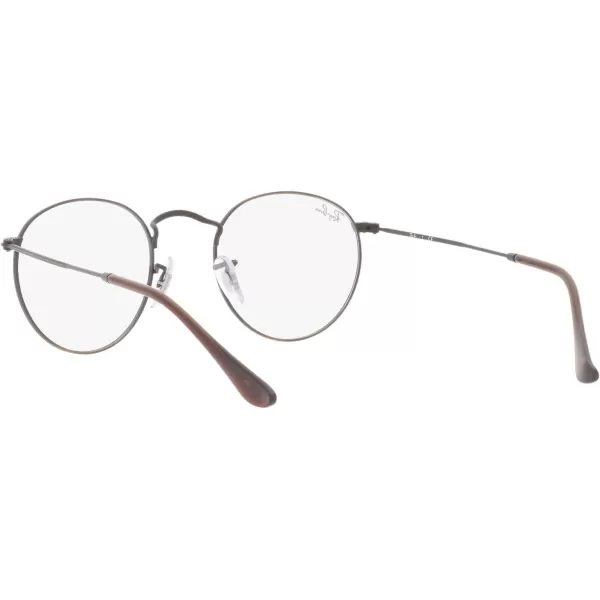 RayBan Rx3447v Round Metal Prescription Eyewear FramesAntique CopperDemo Lens