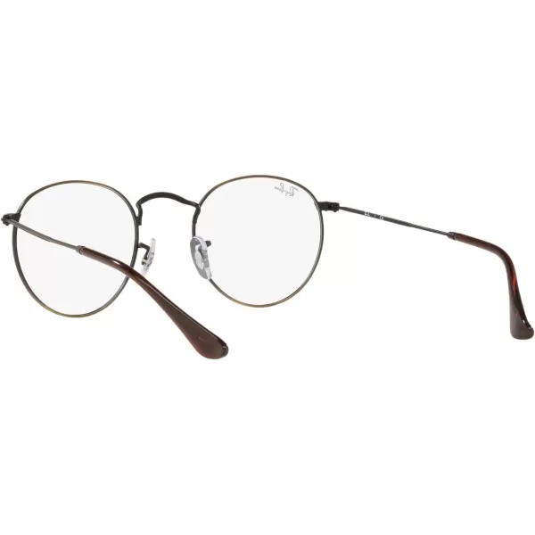 RayBan Rx3447v Round Metal Prescription Eyewear FramesAntique GoldDemo Lens