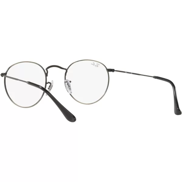 RayBan Rx3447v Round Metal Prescription Eyewear FramesAntique GunmetalDemo Lens