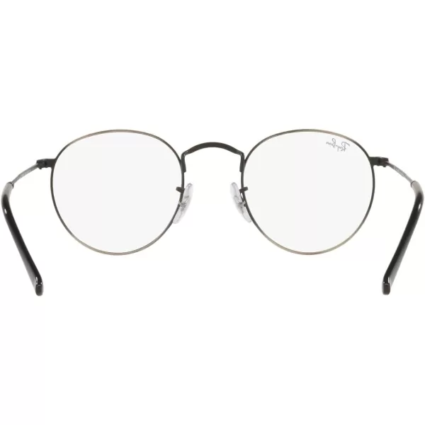 RayBan Rx3447v Round Metal Prescription Eyewear FramesAntique GunmetalDemo Lens