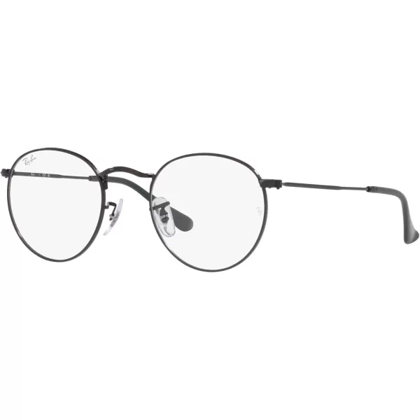 RayBan Rx3447v Round Metal Prescription Eyewear FramesBlackDemo Lens