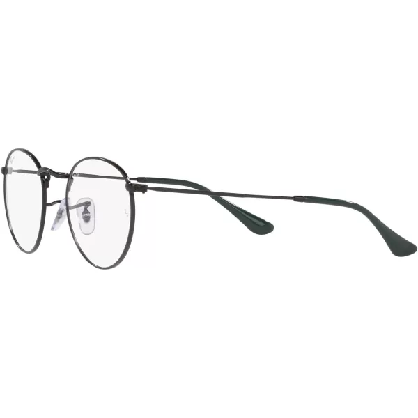 RayBan Rx3447v Round Metal Prescription Eyewear FramesBlackDemo Lens