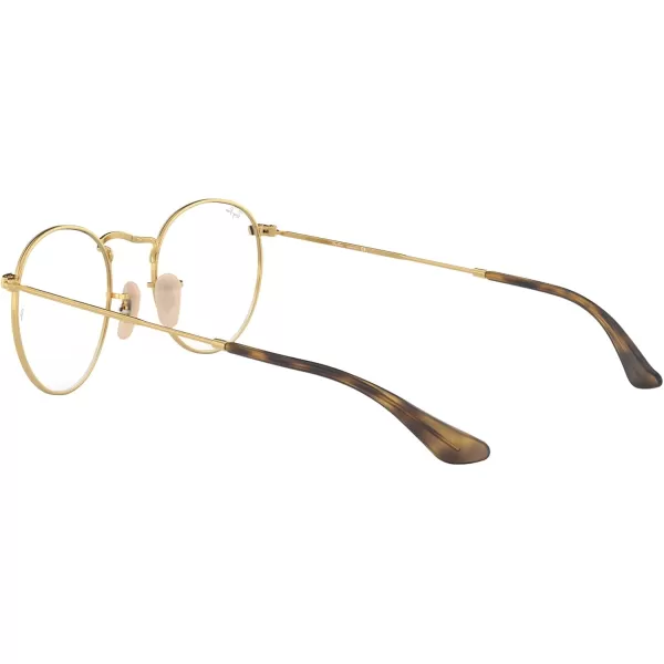 RayBan Rx3447v Round Metal Prescription Eyewear FramesGoldDemo Lens