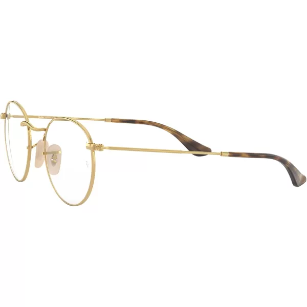 RayBan Rx3447v Round Metal Prescription Eyewear FramesGoldDemo Lens