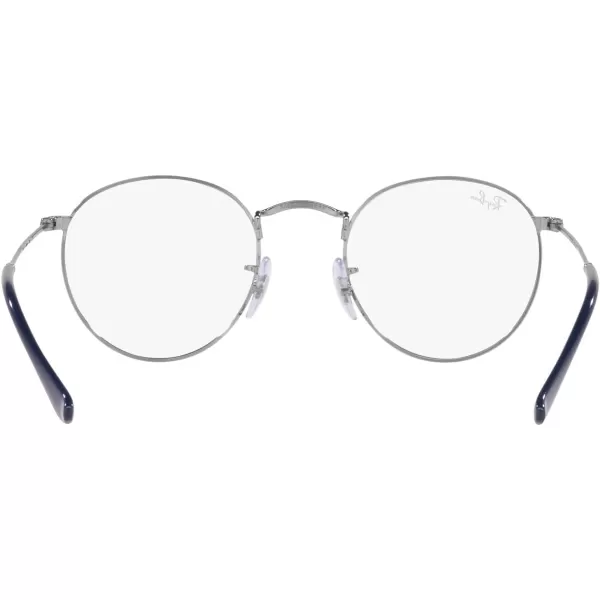 RayBan Rx3447v Round Metal Prescription Eyewear FramesGunmetalDemo Lens