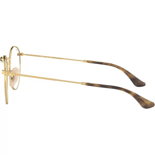 RayBan Rx3447v Round Metal Prescription Eyewear FramesHavana on GoldDemo Lens