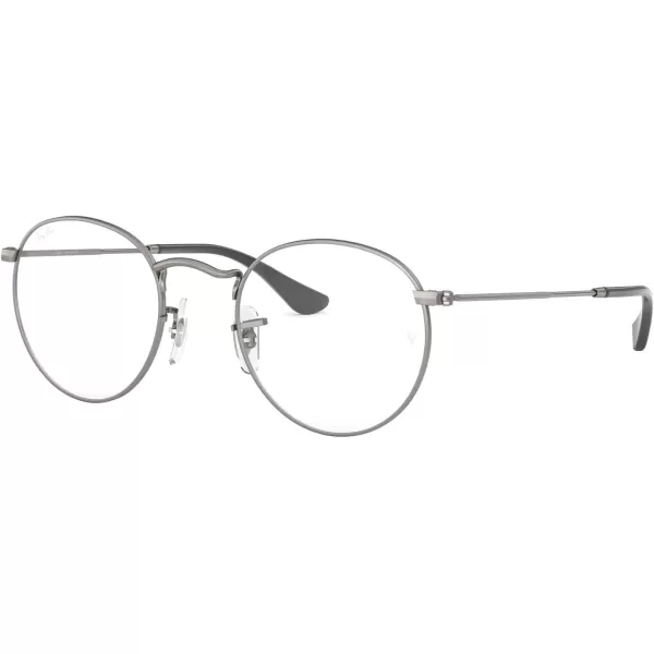 RayBan Rx3447v Round Metal Prescription Eyewear FramesMatte GunmetalDemo Lens