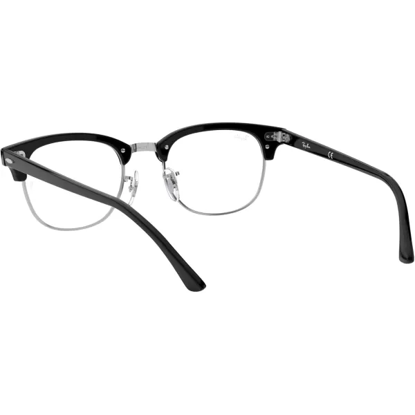 RayBan Rx5154 Clubmaster Square Prescription Eyeglass FramesBlackDemo Lens