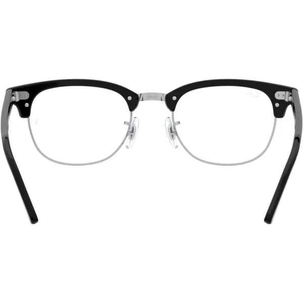 RayBan Rx5154 Clubmaster Square Prescription Eyeglass FramesBlackDemo Lens