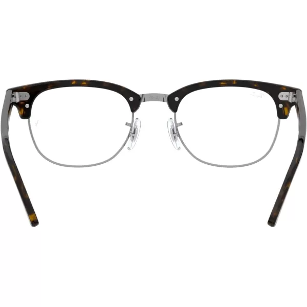 RayBan Rx5154 Clubmaster Square Prescription Eyeglass FramesDark HavanaDemo Lens