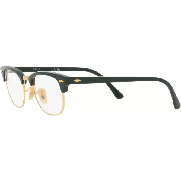 RayBan Rx5154 Clubmaster Square Prescription Eyeglass FramesGrey on BlackDemo Lens