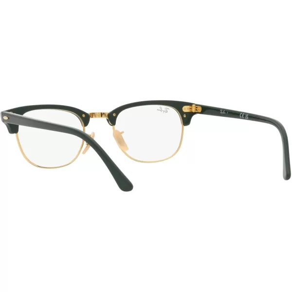 RayBan Rx5154 Clubmaster Square Prescription Eyeglass FramesGrey on BlackDemo Lens