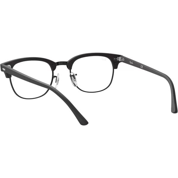 RayBan Rx5154 Clubmaster Square Prescription Eyeglass FramesMatte BlackDemo Lens