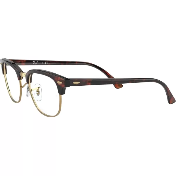 RayBan Rx5154 Clubmaster Square Prescription Eyeglass FramesMock TortoiseDemo Lens