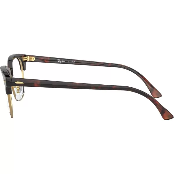 RayBan Rx5154 Clubmaster Square Prescription Eyeglass FramesMock TortoiseDemo Lens