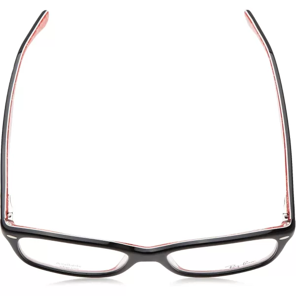 RayBan Rx5228 Square Prescription Eyeglass FramesBlackDemo Lens