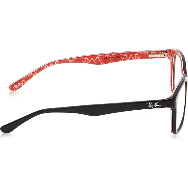 RayBan Rx5228 Square Prescription Eyeglass FramesBlackDemo Lens