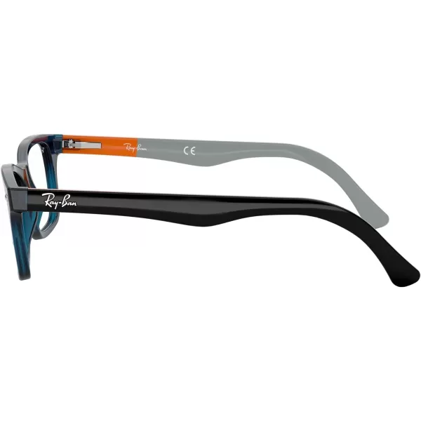 RayBan Rx5228 Square Prescription Eyeglass FramesBlueDemo Lens