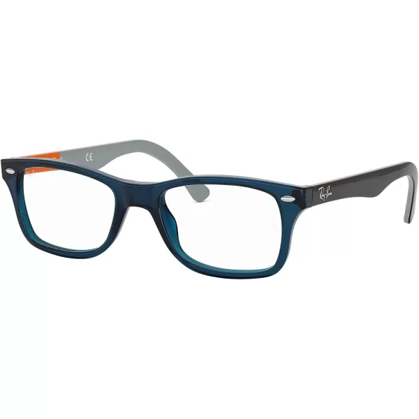 RayBan Rx5228 Square Prescription Eyeglass FramesBlueDemo Lens