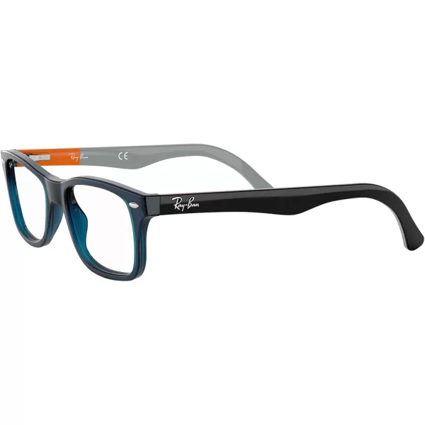RayBan Rx5228 Square Prescription Eyeglass FramesBlueDemo Lens