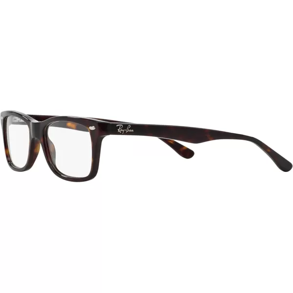 RayBan Rx5228 Square Prescription Eyeglass FramesDark HavanaDemo