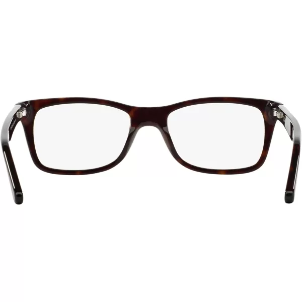 RayBan Rx5228 Square Prescription Eyeglass FramesDark HavanaDemo Lens