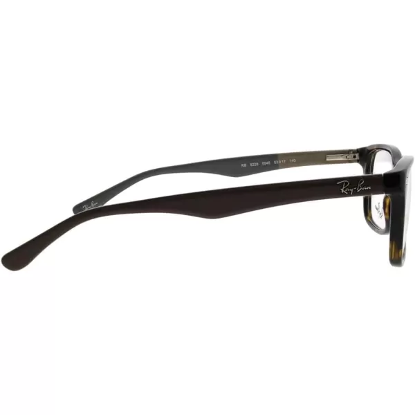 RayBan Rx5228 Square Prescription Eyeglass FramesHavanaDemo Lens