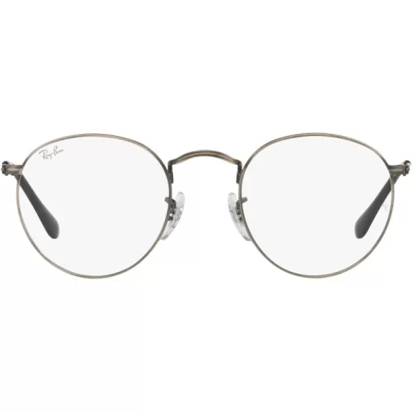 RayBan Rx3447v Round Metal Prescription Eyewear FramesAntique GunmetalDemo Lens